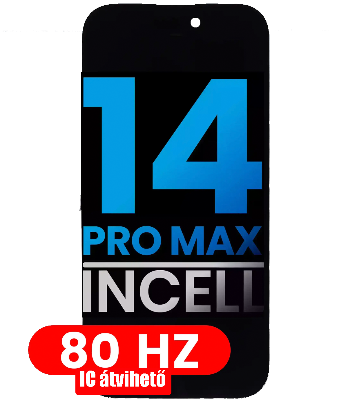 Apple iPhone 14 Pro Max Kijelző - LCD Incell 80 Hz