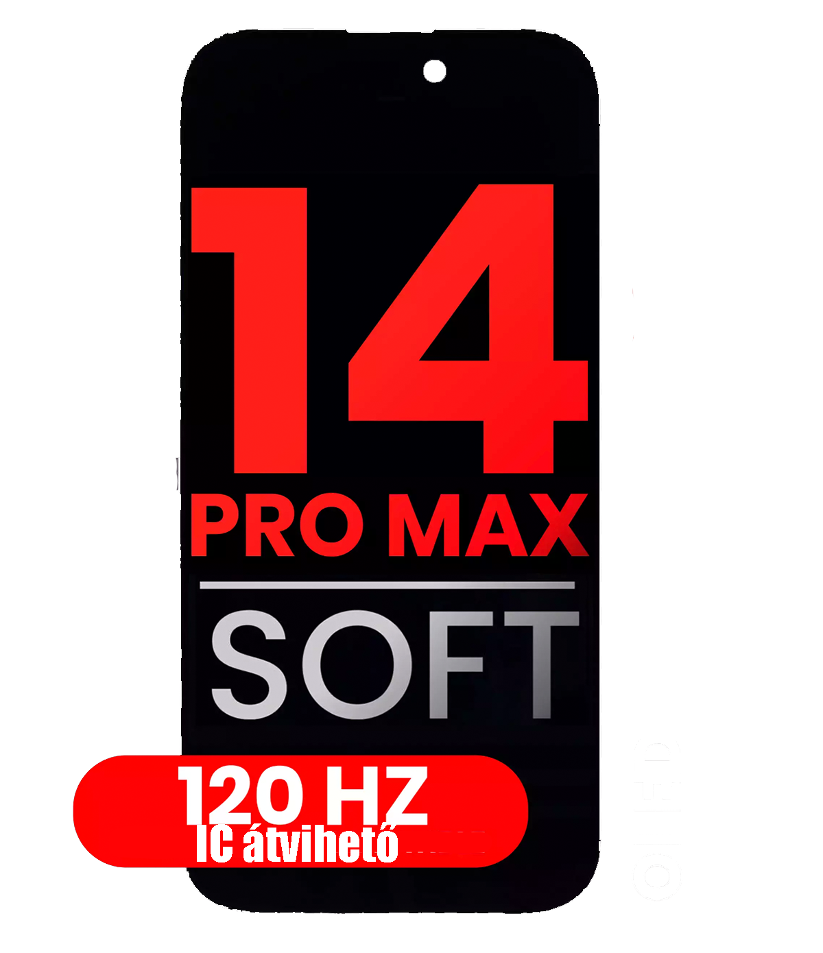 Apple iPhone 14 Pro Max Kijelző - Prémium Soft OLED 120Hz