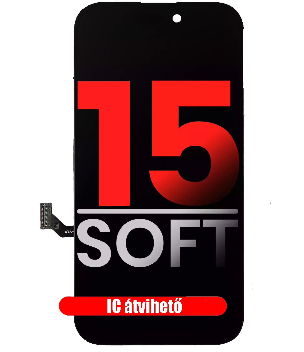Apple iPhone 15 Kijelző - Prémium Soft OLED