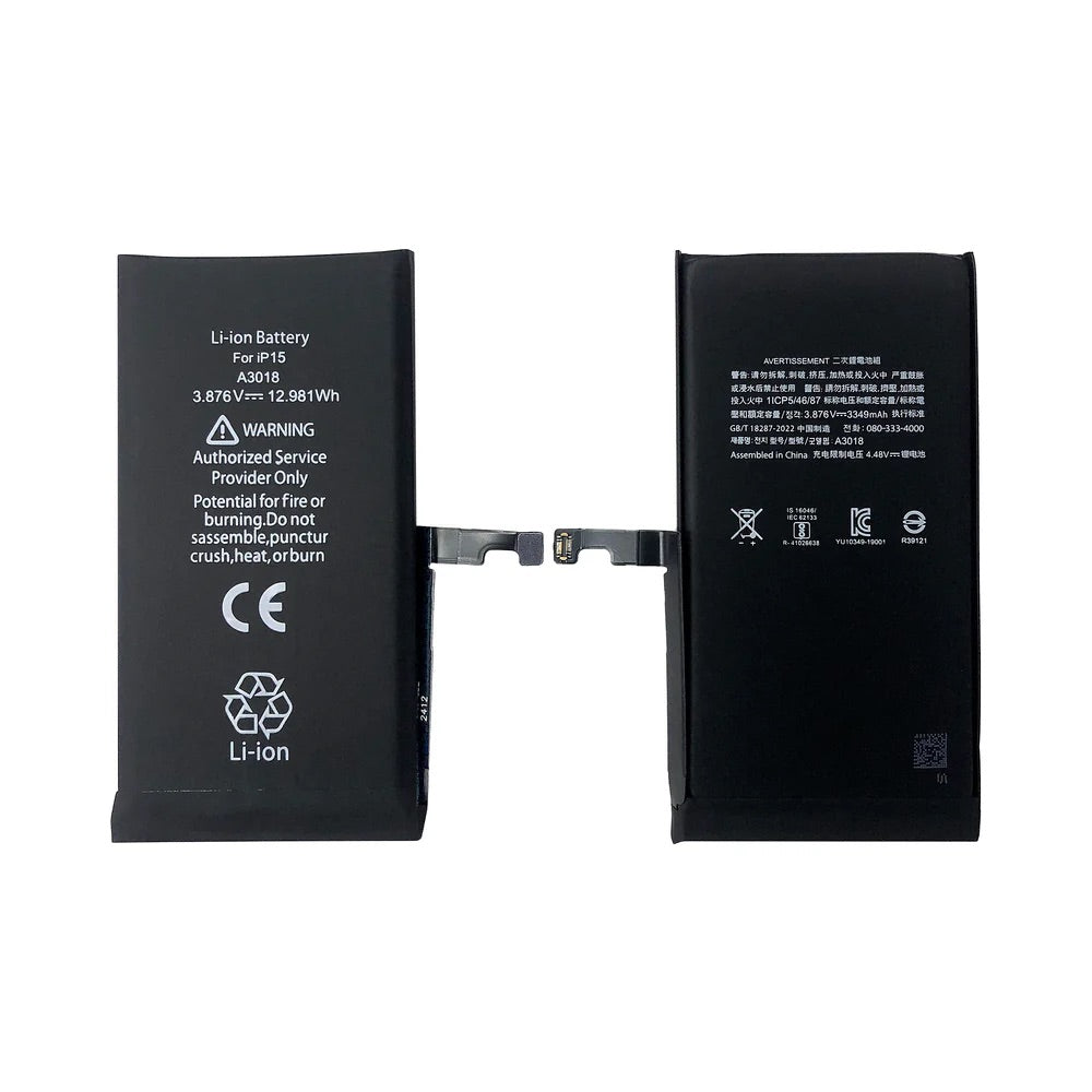 iPhone 15 Akkumulátor - 3349 mAh A3018