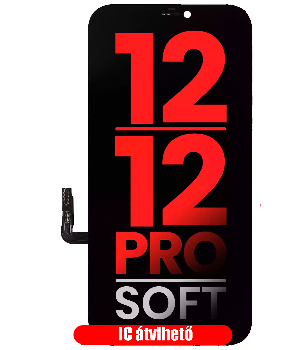 Apple iPhone 12 / 12 Pro Kijelző - Prémium Soft OLED