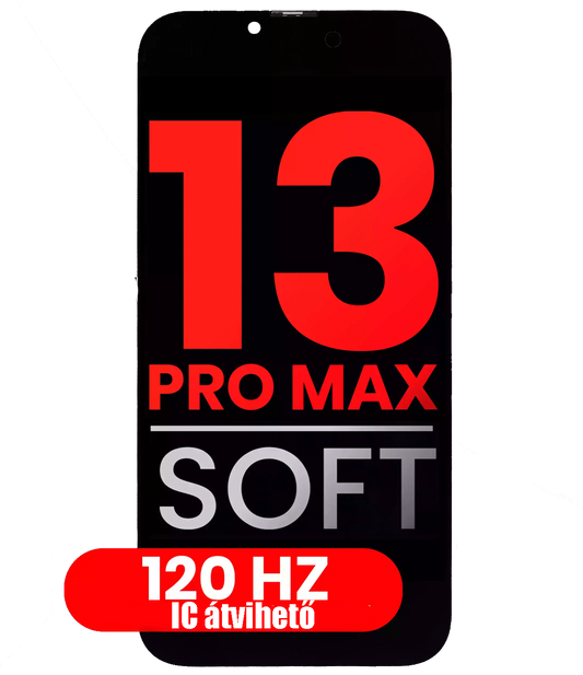 Apple iPhone 13 Pro Max Kijelző - Prémium Soft OLED 120Hz