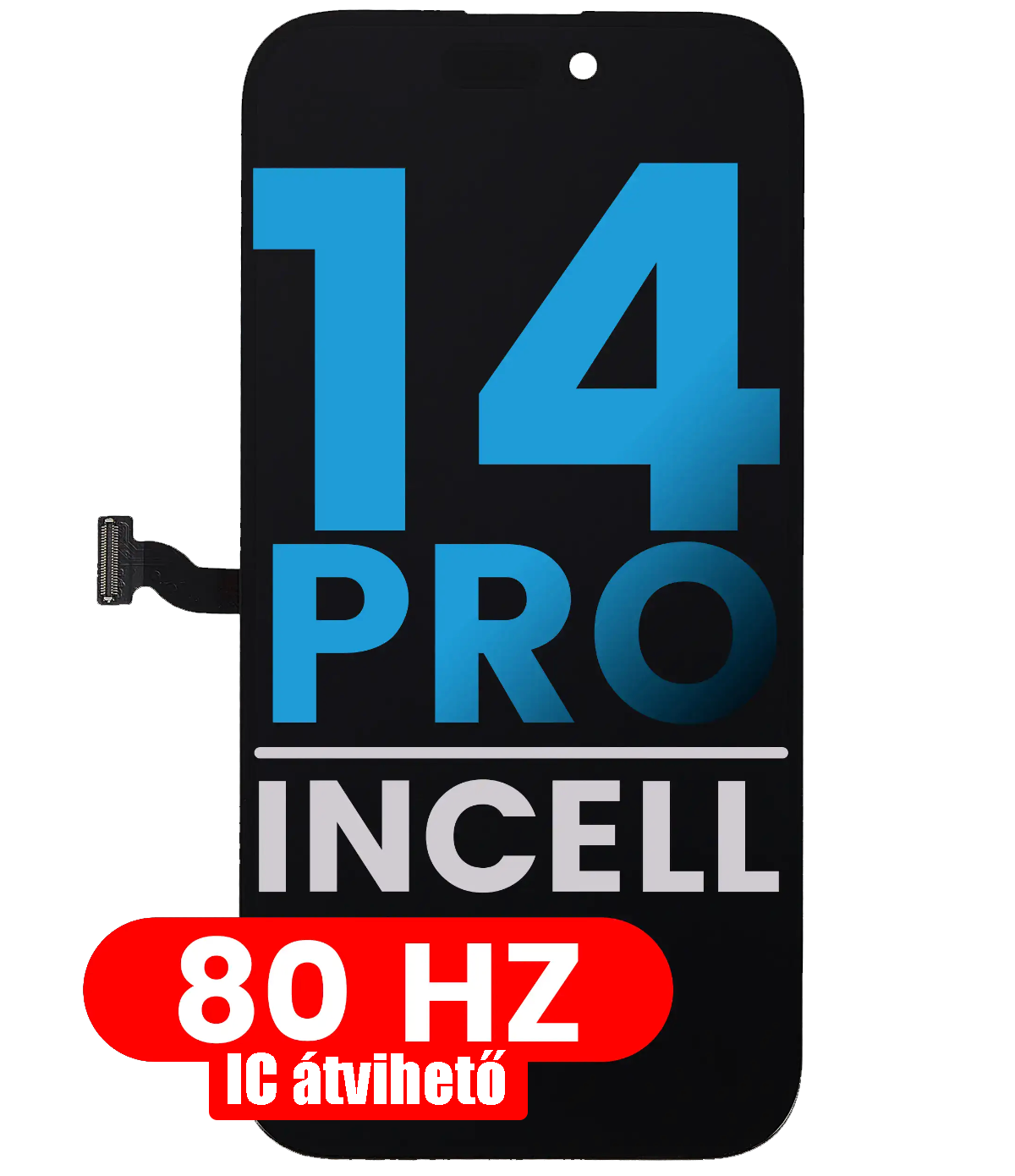 Apple iPhone 14 Pro Kijelző - LCD Incell 80 Hz