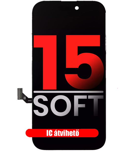 Apple iPhone 15 Kijelző - Prémium Soft OLED